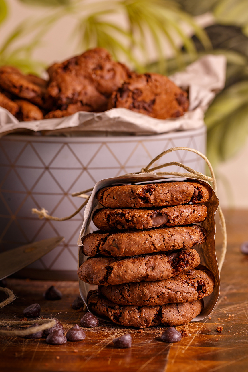 עוגיות שוקולד פאדג'  (ללא גלוטן)